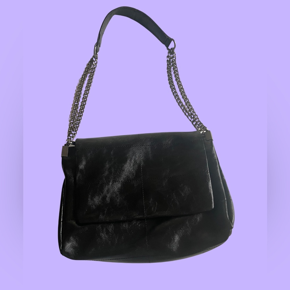 Zara Black Chain Strap Shoulder Bag